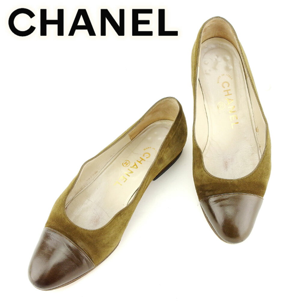 【スプリングセール30％OFF】シャネル CHANEL パンプス シューズ 靴 レディース ♯6 ラウンドトゥ グリ..