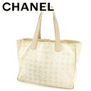 【春の大感謝祭 30％OFF】シャネル CHANEL トートバッグ バック ショルダーバッグ バック ニュートラベルライントートMM ニュートラベルライン レディース メンズ ベージュ A15991クリスマス プレゼント バック 収納 兼用 【シャネル】 T7166 【中古】