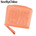 【スプリングセール】シーバイ クロエ 二つ折り 財布 ラウンドファスナー レッド レザー SEE BY CHLOE 【シーバイ クロエ】 t13042s 【中古】(4)