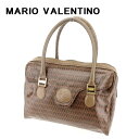 【冬のTHEセール 30%OFF】マリオ ヴァレンティノ ボストンバッグ バック ミニボストンバッグ バック ブラウン PVC×レザー MARIO VALENTINO バック 収納 旅行バッグ バック 【マリオ ヴァレンティノ】 T7647 【中古】