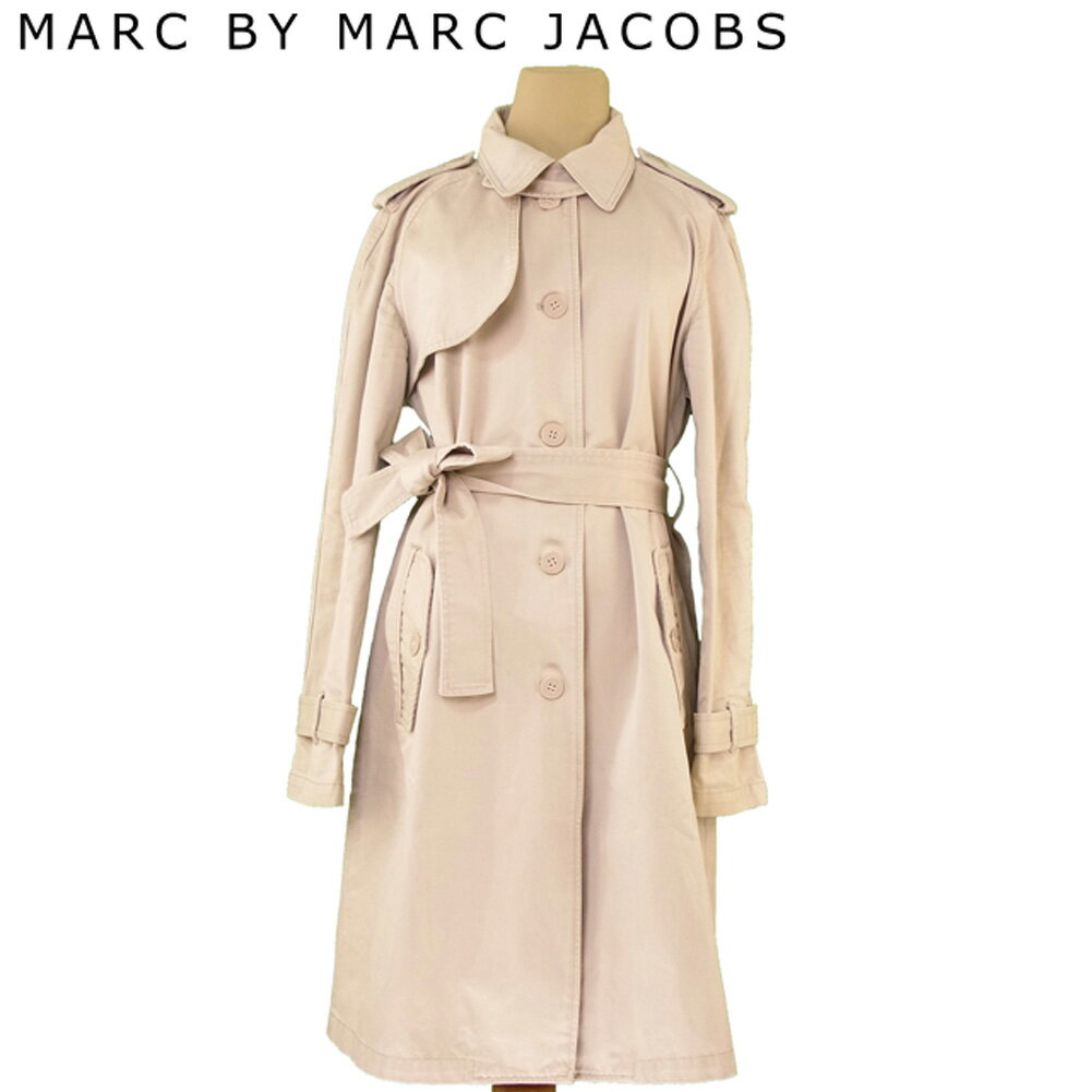 【楽天スーパーSALE 50%OFF】マークバイ マークジェイコブス MARC BY MARC JACOBS コート ウエストリボン ロング レディース ♯L Gサイズ ベージュ コットン100% 【マークバイ マークジェイコブス】 T6836 【中古】