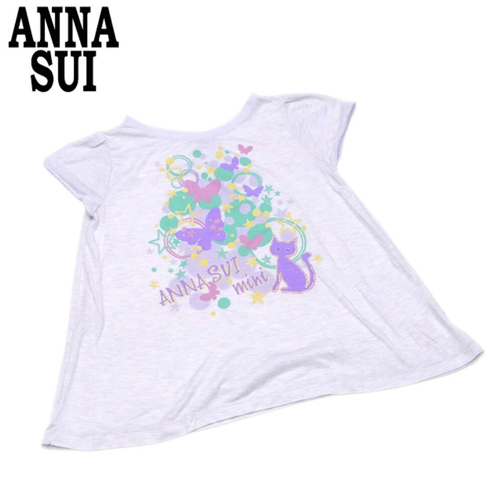 【スプリングセール30％OFF】アナスイ ミニ ANNA SUI mini Tシャツ ショートパンツ ガールズ レディース ♯130サイズ 【アナスイ ミニ】 T7864 【中古】