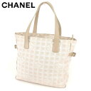 【春の大感謝祭 30％OFF】シャネル CHANEL トートバッグ バック ショルダーバッグ バック ニュートラベルライントートGM ニュートラベルライン レディース メンズ ベージュ A15825クリスマス プレゼント バック 収納 兼用 【シャネル】 T7465 【中古】