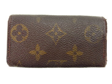 【中古】 ルイヴィトン Louis Vuitton キーケース 4連キーケース レディース ミュルティクレ4 ブラウン モノグラムキャンバス N358