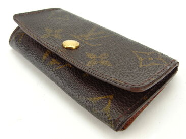 【中古】 ルイヴィトン Louis Vuitton キーケース 4連キーケース レディース ミュルティクレ4 ブラウン モノグラムキャンバス N358