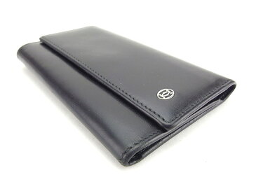 【期間限定P10倍】 【中古】 カルティエ キーケース 6連キーケース パシャ ブラック×シルバー レザー Cartier 【カルティエ】 T14439