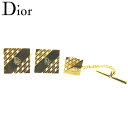 【スプリングセール】ディオール カフス タイピン ゴールド ゴールド金具 Dior 【ディオール】 g1297s 【中古】