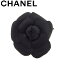 【冬のTHEセール 30%OFF】シャネル CHANEL コサージュ ピンブローチ レディース ブラック 【シャネル】 Q485 【中古】