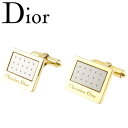 【スプリングセール】【中古】 クリスチャン ディオール カフス カフスボタン ゴールド×シルバー シルバー・ゴールドメッキ Christian Dior T24...