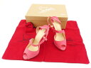 【スプリングセール】ルブタン Christian Louboutin サンダル レディース 36.5 ピンク 【ルブタン 】 T14001 【中古】
