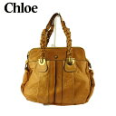 【スプリングセール30％OFF】クロエ トートバッグ トート ハンドバッグ レディース エロイーズ ベージュ ゴールド レザー Chloe B1178 【中古】