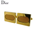 【スプリングセール】【中古】 ディオール カフス カフリンクス メンズ スウィヴル式 ロゴ ゴールド ゴールド金具 Dior T19413