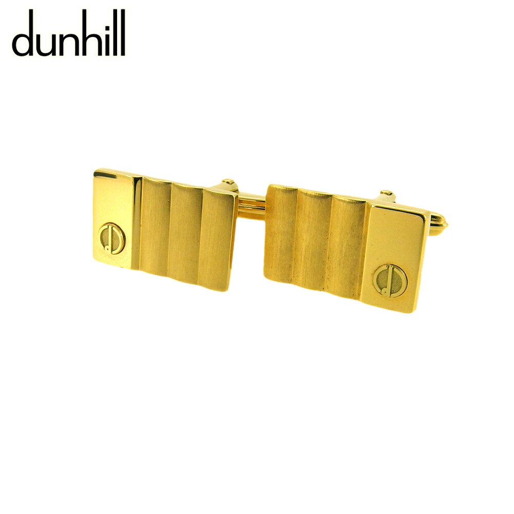 【スプリングセール30％OFF】ダンヒル カフス カフリンクス メンズ スウィヴル式 dマーク ゴールド ゴールド金具 dunhill T19418 【中古】