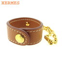 【スプリングセール】エルメス グローブホルダー チャーム ノマド ブラウン ゴールド レザー×ゴールド素材 HERMES 【エルメス】 t13863s 【中古】
