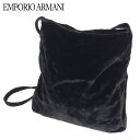 【春の大感謝祭 30％OFF】エンポリオ アルマーニ ショルダーバッグ バック ワンショルダー ブラック ベロア EMPORIO ARMANI バッグ バック 肩掛け 収納バッグ バック 【エンポリオ アルマーニ】 T15474 【中古】