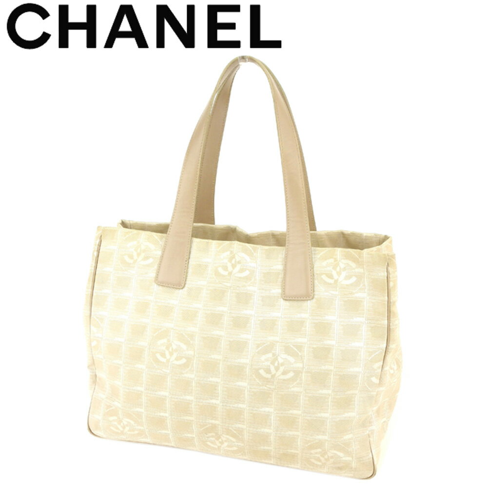 【スプリングセール30％OFF】シャネル CHANEL トートバッグ バック ショルダーバッグ バック ニュートラベルライントートMM ニュートラベルライン レディース メンズ ベージュ A15991クリスマス プレゼント バック 収納 兼用 【シャネル】 T8565 【中古】