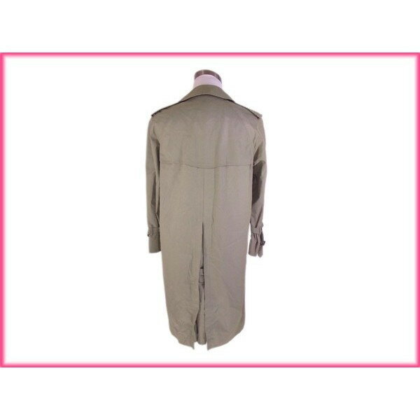 バーバリー コート 裏地ノバチェック ロング丈 ♯46SHORTサイズ トレンチ カーキ BURBERRY 【バーバリー】 e1199s 【中古】