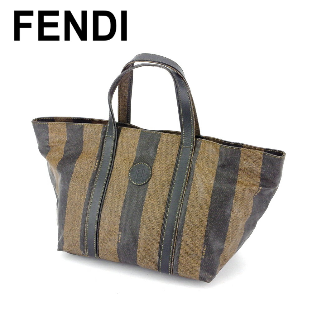 【スプリングセール30％OFF】フェンディ トートバッグ ハンドバッグ レディース ペカン ベージュ ブラック FENDI t17959s 【中古】