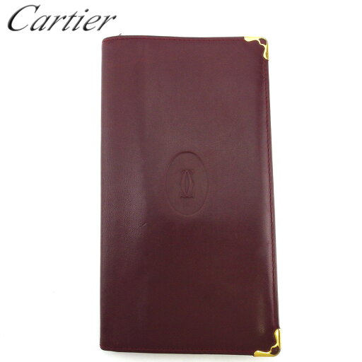 【スプリングセール】カルティエ 長札入れ 札入れ レディース メンズ マストライン ボルドー ゴールド レザー Cartier 【カルティエ】 F1672 【中古】 【スプリングセール】カルティエ 長札入れ 札入れ レディース メンズ マストライン ボルドー ゴールド レザー Cartier 【カルティエ】 F1672 【中古】
