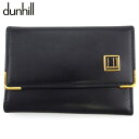 【スプリングセール】ダンヒル キーケース 6連キーケース メンズ ロゴプレート ブラック ゴールド レザー dunhill 【ダンヒル】 t18571s 【中古】(4)