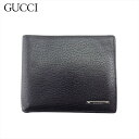 【春の大感謝祭 30％OFF】【中古】 グッチ 二つ折り 財布 二つ折り 財布 メンズ ブラック レザー GUCCI L3935