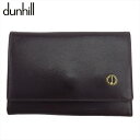 【冬SALE30%OFFクーポン】ダンヒル キーケース 6連キーケース dマーク ブラウン ゴールド スエード×レザー dunhill C4359 【中古】