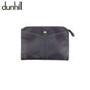 【スプリングセール】【中古】 ダンヒル クラッチバッグ ビジネスバッグ ブラック ゴールド レザー×ゴールド素材 dunhill C4601