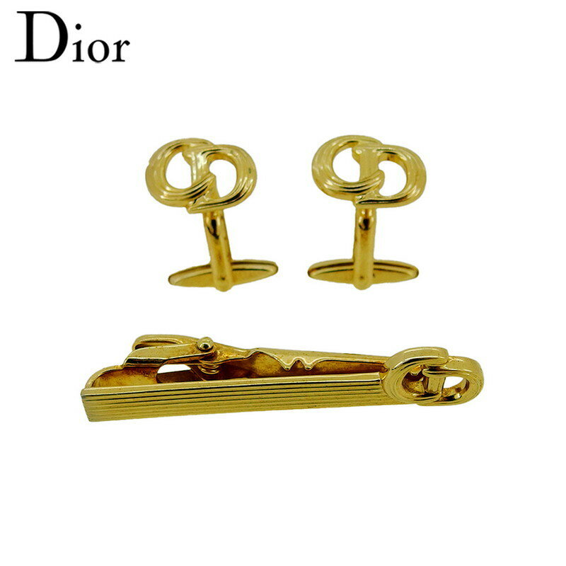 【楽天スーパーSALE 最大50%OFF】【中古】 クリスチャン ディオール カフス タイピン ゴールド GP Christian Dior C4609 ブラン...