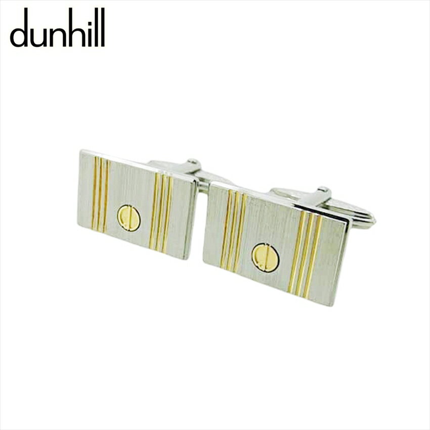 【楽天スーパーSALE 最大50%OFF】【中古】 ダンヒル カフス アクセサリー シルバー×ゴールド dunhill T21579 ブランド ハイブランド ヴ...