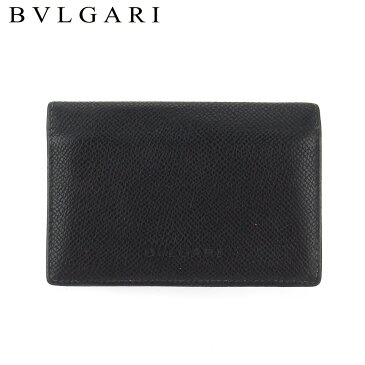 【ポイント10倍還元】 【中古】 ブルガリ 名刺入れ カードケース カード レディース メンズ ブラック レザー BVLGARI T18137【中古】 ブルガリ 名刺入れ カードケース カード レディース メンズ ブラック レザー BVLGARI T18137