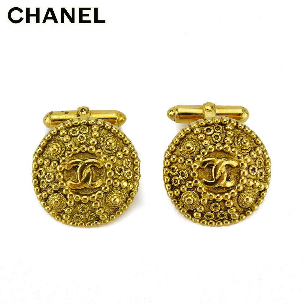 【スプリングセール30％OFF】シャネル カフス アクセサリー レディース メンズ ココマーク ゴールド GP CHANEL 【シャネル】 t18140s 【中古】