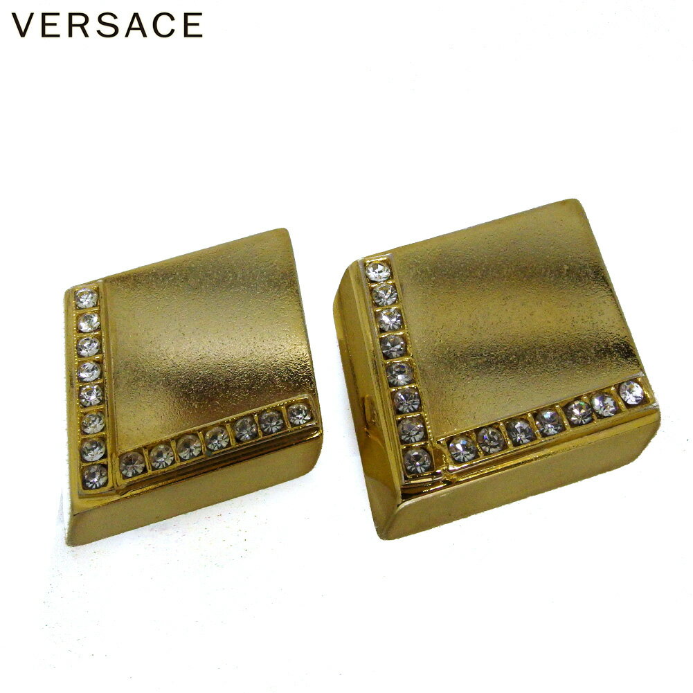 【スプリングセール30％OFF】ジャンニ ヴェルサーチ イヤリング アクセサリー レディース ラインストーン ゴールド GP GANNNI VERSACE 【ジャンニ ヴェルサーチ】 T10115 【中古】