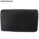ヴィヴィアン ウエストウッド L字ファスナー 財布 二つ折り レディース メンズ オーブ ブラック レザー Vivienne Westwood 【ヴィヴィアン・ウエストウッド】 e1603s 【中古】