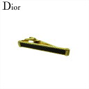 【スプリングセール】【中古】 ディオール タイピン ネクタイピン メンズ ワニロ式 ゴールド ブラック ゴールド金具 Dior E16937