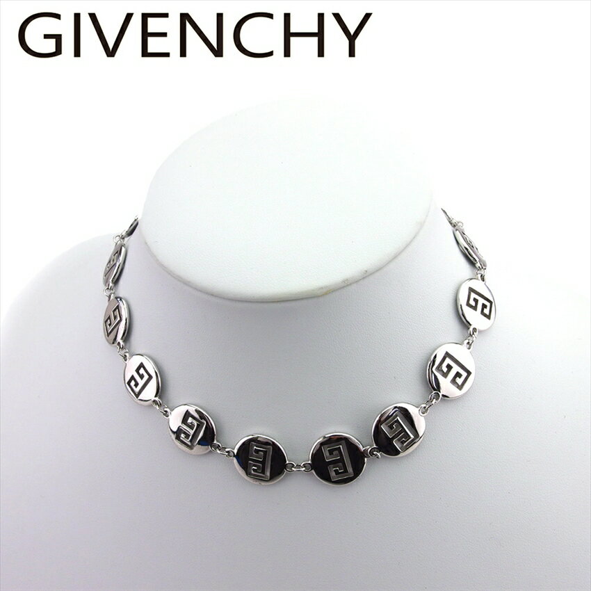 【スプリングセール30％OFF】ジバンシィ チョーカー ネックレス アクセサリー レディース メンズ Gマーク シルバー シルバー金具 GIVENCHY T21106 【中古】