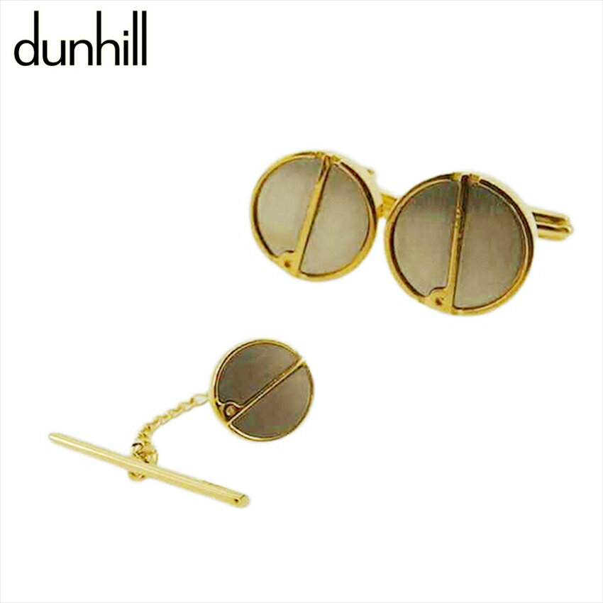 【楽天スーパーSALE 最大50%OFF】【中古】 ダンヒル タイタックピン カフス メンズ ゴールド×シルバー dunhill E16963 ブランド ハイブ...