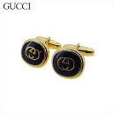 【秋SALEクーポン】【中古】 グッチ カフス カフス メンズ ゴールド×ブラック GUCCI T21268