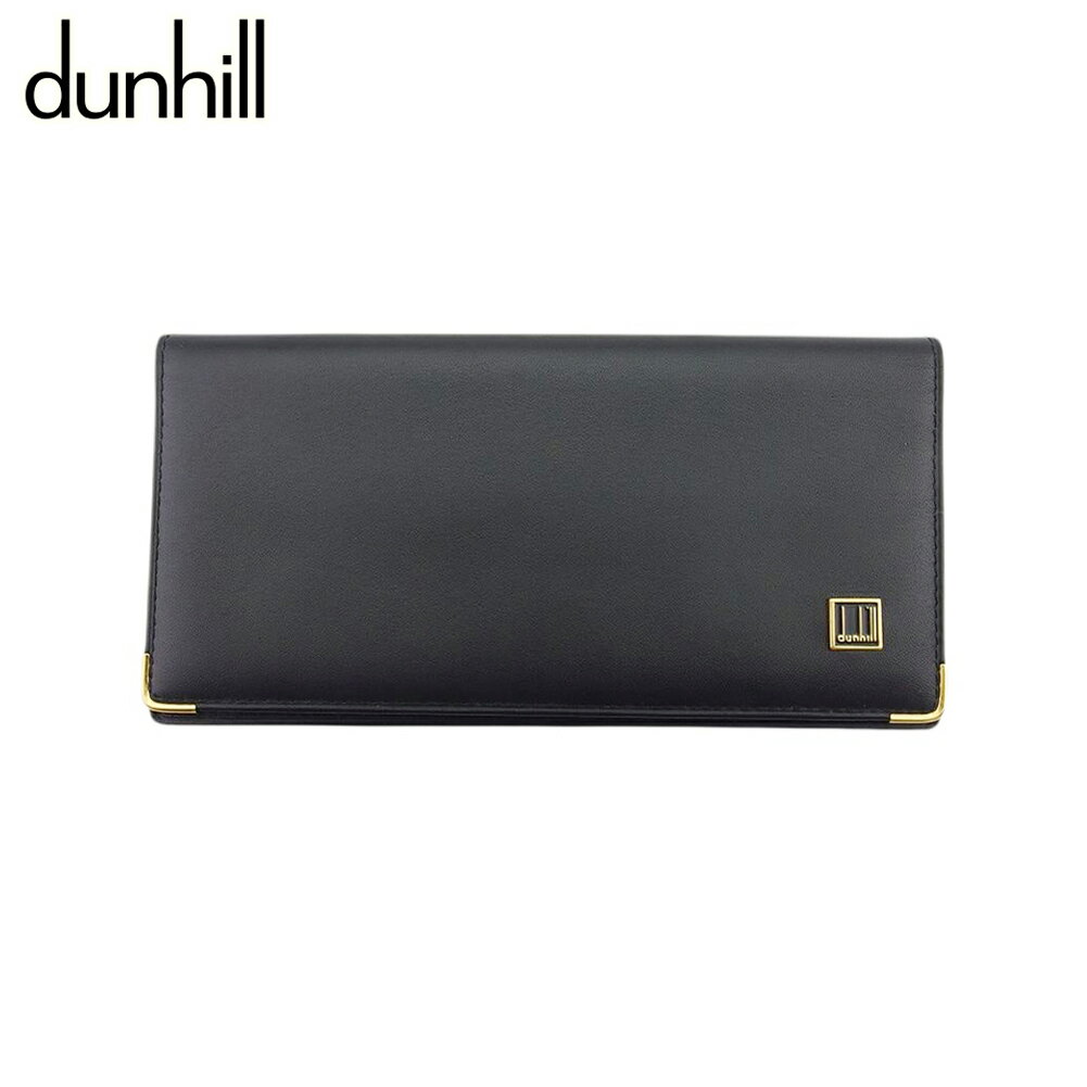 【スプリングセール30％OFF】【中古】 ダンヒル 二つ折り 札入れ 長財布 メンズ可 レザー dunhill B1279