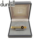 【中古】 ダンヒル タイピン ネクタイピン メンズ ワニロ式 dマーク ゴールド ブラック ゴールド金具 dunhill G17487