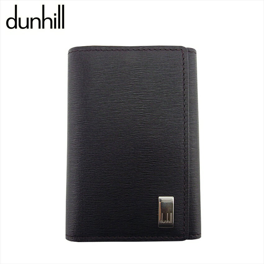 【スプリングセール30％OFF】ダンヒル キーケース 6連キーケース メンズ サイドカー ブラウン シルバー レザー dunhill F1872 【中古】