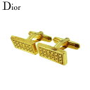 【スプリングセール】【中古】 ディオール カフス カフリンクス メンズ スウィヴル式 CDマーク ゴールド ゴールドメッキ Dior T22425