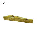 【スプリングセール】ディオール タイピン ネクタイピン メンズ ワニロ式 CDマーク ゴールド ゴールドメッキ Dior T22426 【中古】