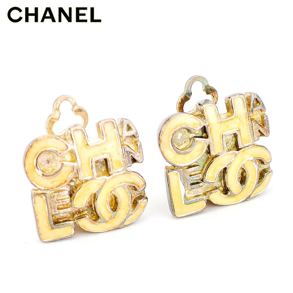【スプリングセール】 シャネル イヤリング アクセサリー オールドシャネル ロゴ ココマーク ベージュ系 CHANEL T17745 【中古】