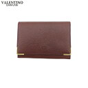 【スプリングセール】【中古】 ヴァレンティノ ガラヴァーニ カードケース 名刺入れ メンズ可 ブラウン レザー VALENTINO GARAVANI T21994(4)