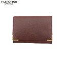 【春の大感謝祭 30％OFF】【中古】 ヴァレンティノ ガラヴァーニ カードケース 名刺入れ メンズ可 ブラウン レザー VALENTINO GARAVANI T21994