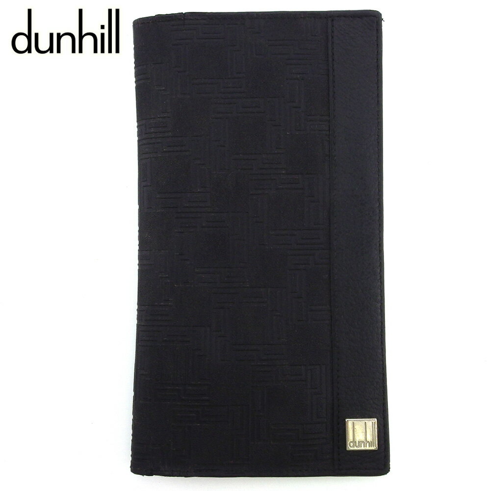 【スプリングセール30％OFF】ダンヒル 長札入れ 札入れ メンズ ディーエイト D8 ブラック PVC×レザー dunhill 【ダンヒル】 L3085 【中古】