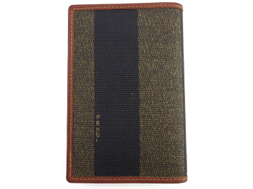 【1点物】 【中古】 カードケース 名刺入れ レディース メンズ ブラック ベージュ ブラウン ペカン フェンディ T18225