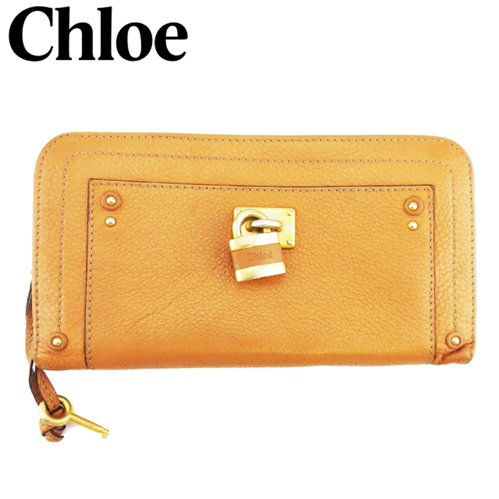 【2000円オフクーポン】 【中古】 クロエ Chloe 長財布 ラウンドファスナー 財布 パディントン レディース メンズ l3286_b