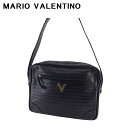 【冬のTHEセール 30%OFF】マリオ ヴァレンティノ ショルダーバッグ ワンショルダー バッグ レディース メンズ Vマーク ブラック ゴールド レザー MARIO VALENTINO t19370s 【中古】