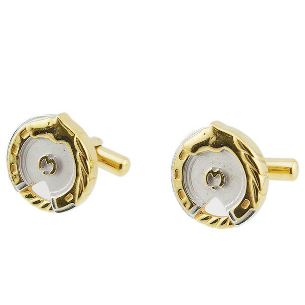 【楽天スーパーSALE 最大50%OFF】【中古】 ミラ ショーン カフス アクセサリー ゴールド×シルバー GP Mila Schon L4453 ブランド ...